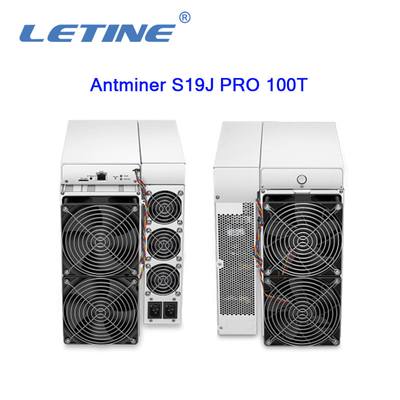 Van het algoritmebitcoin van Bitmainasic Antminer S19J PRO100t 3050W sha-256 de Mijnbouwmachine hashrate van 100Th/s-Mijnwerker