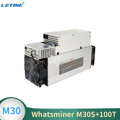 Whatsminer M30S+ van MicroBT die algoritme sha-256 met maximum hashrate van 100Th/s-machtsconsumptie 3400W ontginnen