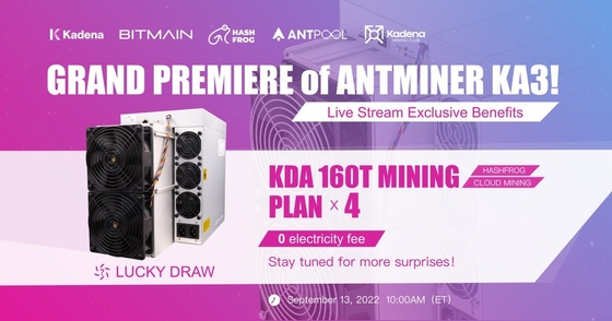 Hoogste Nieuwe Mijnwerker Ka-3 Maximum de Mijnbouwmachine KD6 KD van Bitmain Antminer KA3 166T KDA van 3154W Kadena
