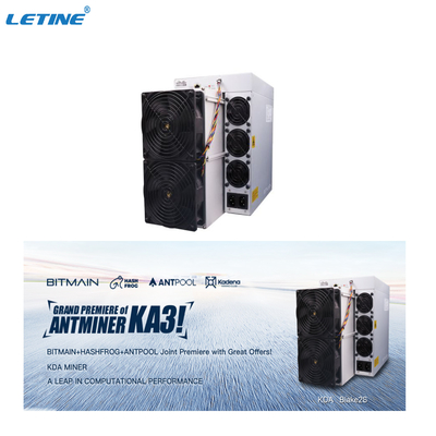 Hoogste Nieuwe Mijnwerker Ka-3 Maximum de Mijnbouwmachine KD6 KD van Bitmain Antminer KA3 166T KDA van 3154W Kadena