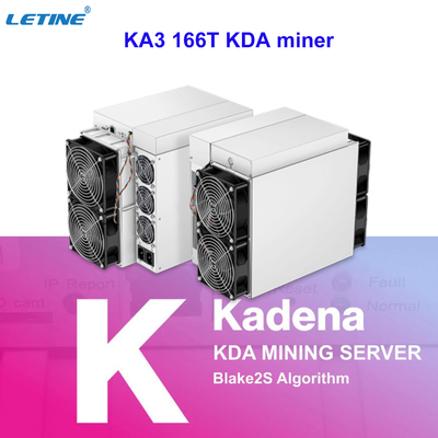 de meeste krachtige antminer ka3 KDA Blake2S lucht-Koelende Mijnwerkers 166Th winst 100USD meer