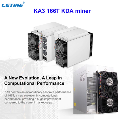 de meeste krachtige antminer ka3 KDA Blake2S lucht-Koelende Mijnwerkers 166Th winst 100USD meer