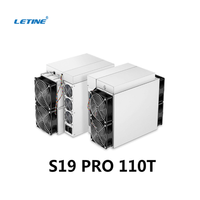 Bitmain antminer s19pro 110T in voorraad levert snel PRO asic de mijnwerkerswaarde van S19
