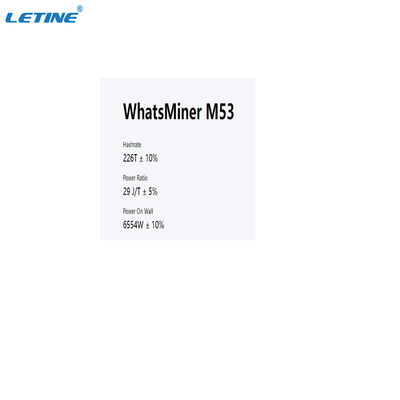 M53230t M53S 290T Whatsminer Hydromijnwerker Water Cooling sha-256 de Mijnwerker Mining Machine van Algoritmebitcoin