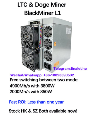 Van de Machineltc Litecoin van de Blackminerl1 Scrypt Mijnbouw de Dogemijnwerker 4900Mh 3800W