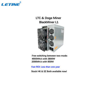 Snel ROI High Profit Asic Miner-de DOGEmuntstuk van Machineblackminer L1 4900MH 2000MH LTC