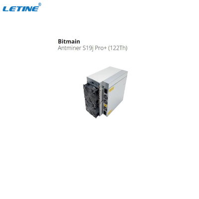 Bitmainbtc Mijnwerker Bitcoin Miner S19j Pro+ 122T SHA 256 de Keten van het Algoritmeblok Mijnwerker 3355W