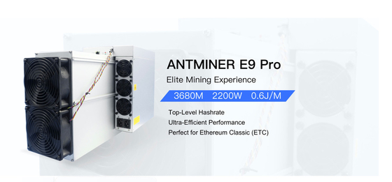 De Pro3.68g EtHash 3.68Gh/s 7GB Ram High hashrate 2200W E9 Proenz. Asic Mijnwerker A11 van pre-ordeantminer E9 Pro