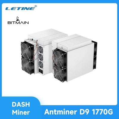 Van de het Muntstukmijnwerker van het D91770gh Bitmain Antminer D9 Streepje van de MijnwerkersBlockchain van Crypto Secondhand D7 1286G Asic de machine van de mijnwerkersMining