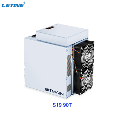 75db 90T S19 Bitmain Antminer met Machtsconsumptie van 3250W