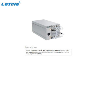 Bitmain Asic Antminer S19 XP Hyd 255Th van Bitmain die Algoritme sha-256 ontginnen