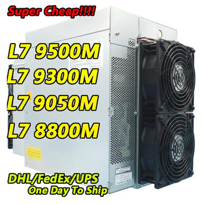 Lucht-Koelende de Mijnwerkersl7 Mijnwerker van Litecoindogecoin Antminer L7 9500M 9300M 9160M 9050M 8800M 8550M Scrypt Algorithm Scrypt