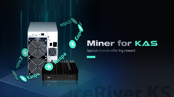 de mijnbouwkaspa KAS Miner Ice River KS0 100G 65Watt Kaspa Asic Mijnwerker van het streepjemuntstuk