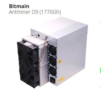 Crypto Mining Bitmain Antminer D9 1.77 Th/S Ethernet-interface met 4 fan