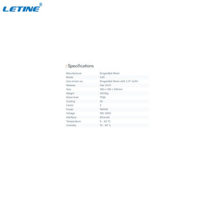 Ethernet-interface DragonBall A40 3.3T Alephium Machine 14500g