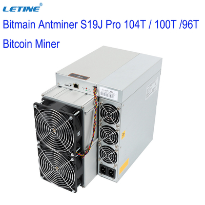 De Pro104t 100T 96T S19 95T 90T Asic Blockchain BTC Mijnwerker van voorraadbitmain Bitcoin Antminer S19J