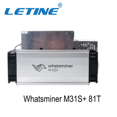 Mijnwerker sha-256 van 81T Whatsminer M31s+ M31s van het de Mijnwerkersbtc Muntstuk van BTC Asic de Mijnbouwmachine