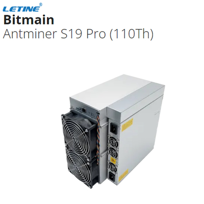 Bitmainbtc Mijnwerker Bitcoin Miner S19j Pro+ 122T SHA 256 de Keten van het Algoritmeblok Mijnwerker 3355W