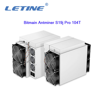 De PRO104t sha-256 BTB Aisc Miner3068W Hashrate 104T Mijnwerker van Bitmainasic Antminer S19J