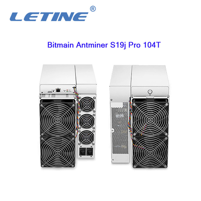 De PRO104t sha-256 BTB Aisc Miner3068W Hashrate 104T Mijnwerker van Bitmainasic Antminer S19J