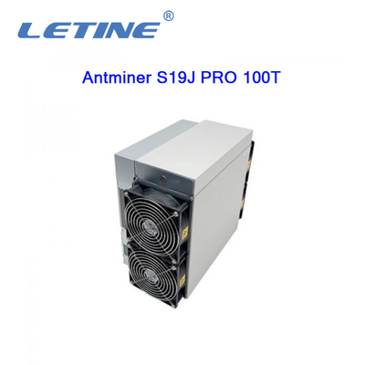 Van het algoritmebitcoin van Bitmainasic Antminer S19J PRO100t 3050W sha-256 de Mijnbouwmachine hashrate van 100Th/s-Mijnwerker
