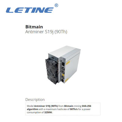 Bitmain Asic Antminer S19J 90T 3100W voor de Mijnwerker S19J PRO104t S19 PRO110t Ant Miner van BTC Bitcoin