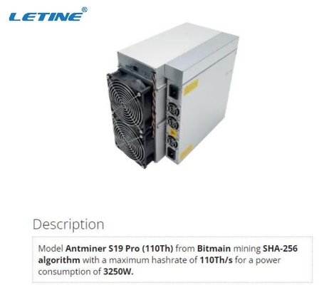 Sha256btc Mijnwerker Bitmain Antminer S19 PRO 110Th Gebruikte S19A Pro110t Bitcoin