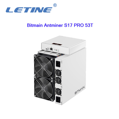 Antminer S17 die Pro (53Th) Bitmain sha-256 algoritmemijnwerker Hashrate van 64Th/s 2094W ontginnen