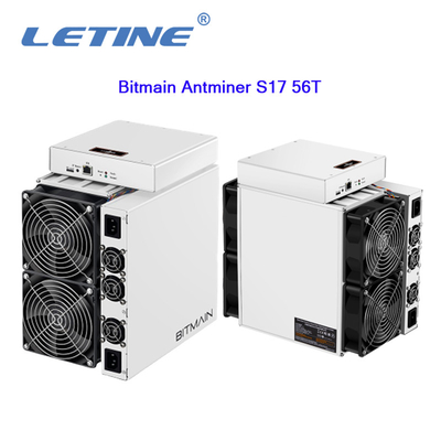 De Mijnwerker van de de Mijnbouwmachine T17 64T S17+ 73T 76T Asic van tweede Handbitmain Antminer S17 56T 2520W BTC