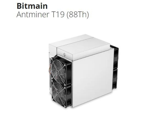 Voorraad Antminer T19 achtentachtigste 84TH Bitmain sha-256 de Mijnwerker van Bitcoin BTC