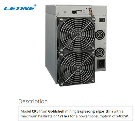 CK5 twaalfde de Mijnwerker Eaglesong Algorithm CKB van Goldshell Asic
