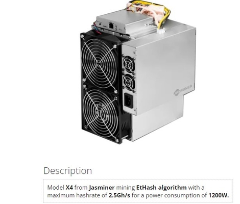 de Mijnwerker Ethash Ethernet Interface van 75db 1200W 2.5Gh/S Asic