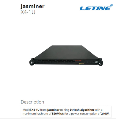 ETH-de Mijnwerker 1200W 520Mh/S X4-1U van Jas van de Mijnbouwmachine