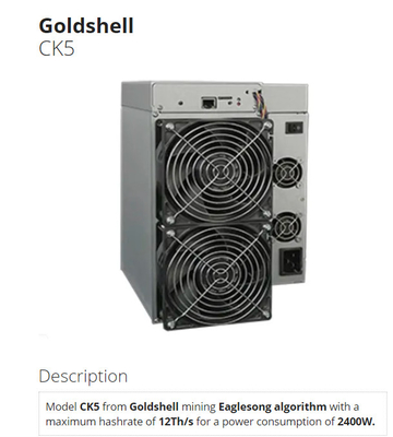 KD5 de pro van de de Mijnbouwmachine van 24.5T 3000W Cryptocurrency Mijnwerker van Goldshell KDA Asic
