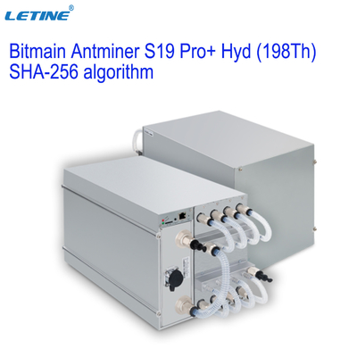 Sha-256 Algoritme Bitmain Asic Antminer Bitmain Antminer S19 Pro+ Hyd 198Th