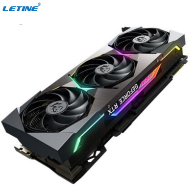 3 ventilatorsmijnwerker Graphic Card RTX 3090TI Msi SUPRIM X 24GB GDDR6X 384 Beetje 480W
