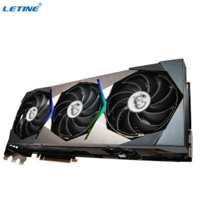 3 ventilatorsmijnwerker Graphic Card RTX 3090TI Msi SUPRIM X 24GB GDDR6X 384 Beetje 480W