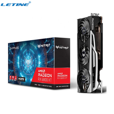 De Grafiekkaart Sapphire Nitro + Radeon Rx 6800 Xt Oc 16g Gddr6 van mijnbouwethereum Amd