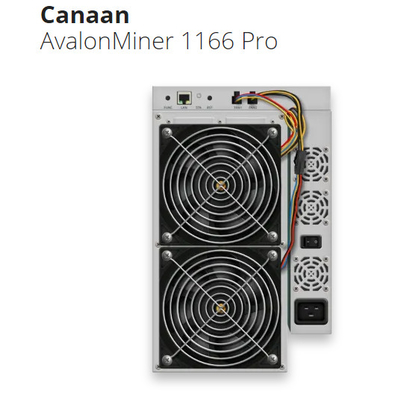 SHA 256 de Mijnwerker Avalon Miner van Bitcoin ASIC 1166 Proventilators van 81Th/S 12038X4