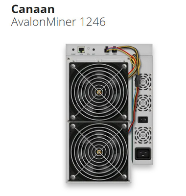 3420W Avalon Asic Miner Avalon 1246 het 90Th 87TH Algoritme van SHA 256