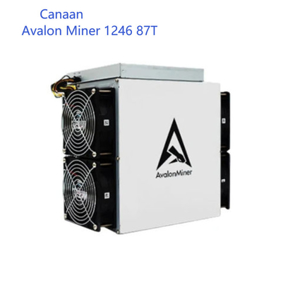 A124687t BTC Asic Mijnwerker Canaan Avalon 1246 het Algoritme van 87T SHA 256