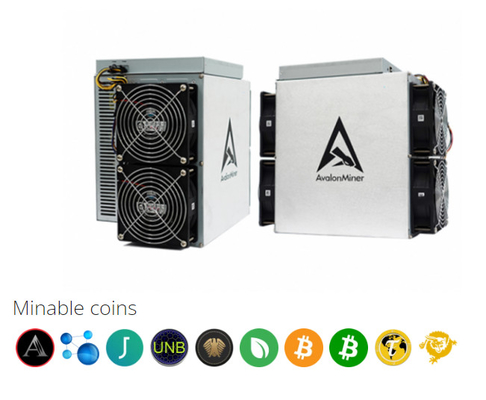 A124690t BTC Asic Mijnwerker Canaan Avalon 1246 90T 16 NM-Groottespaander