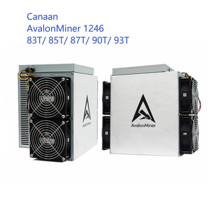 Avalon 1246 het Algoritme van de Mijnwerkersmachine canaan A1246 87T 85T 83T SHA 256 van 95T 93T 90T BTC