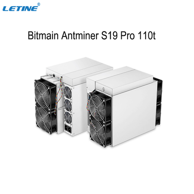 Crypto van de Mijnwerkersmachine bitmain antminer S19 Pro110t BTC S19PRO S19J PRO104t 100T 96T van Bitcoinasic Mijnbouwserver