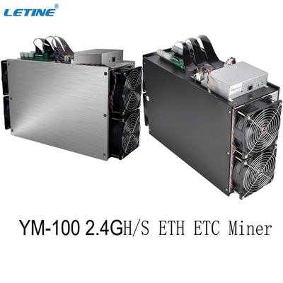 Ym-100 Asic ETH de Mijnbouwmachine 2400MH 2200M 2100M Blockchain Miner van Mijnwerkersethash algorithm crypto Ethereum
